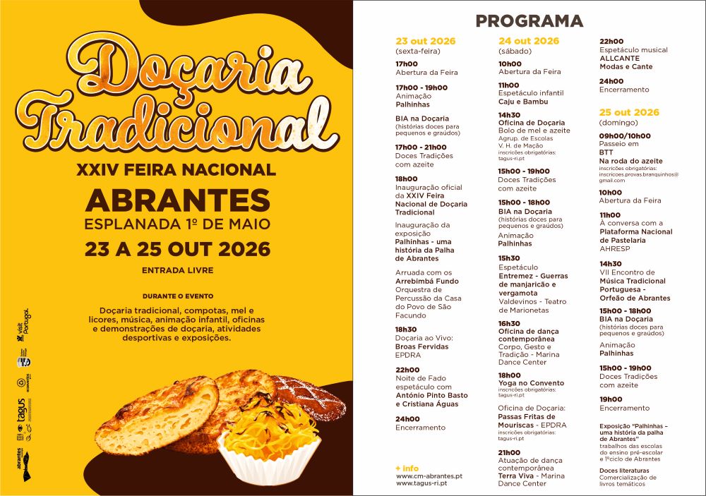 Plataforma Nacional da Pastelaria apresenta projeto na Feira Nacional de Doçaria Tradicional de Abrantes