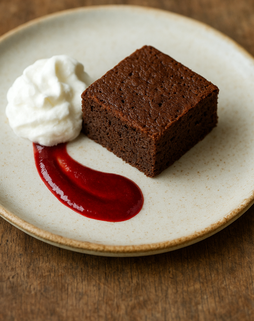 Brownie de Chocolate Negro com Coulli de Frutos Vermelhos (Confeiteira Fátima Soares, de Os Doces da Fátima)