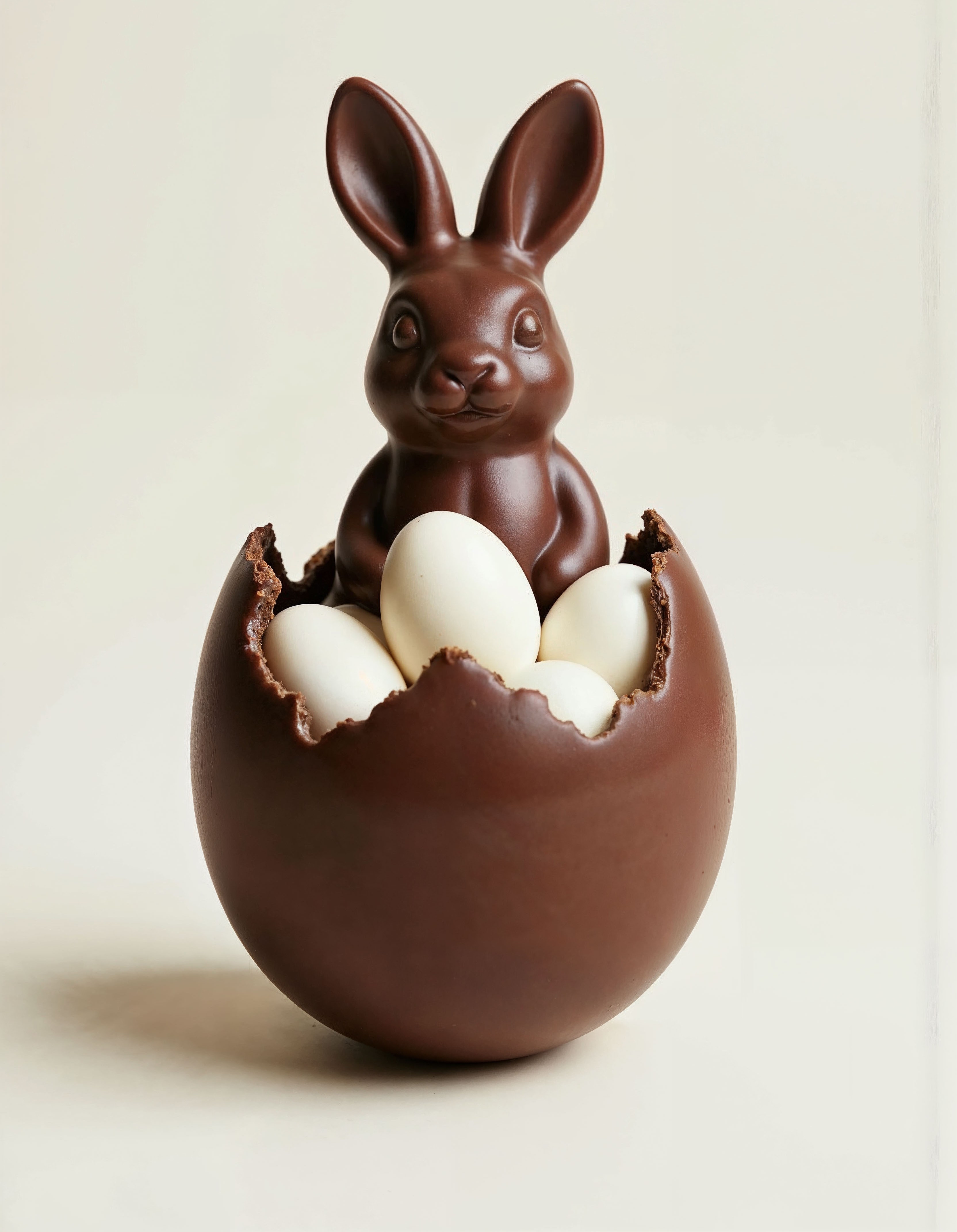 Chocolate na mesa depois da Páscoa